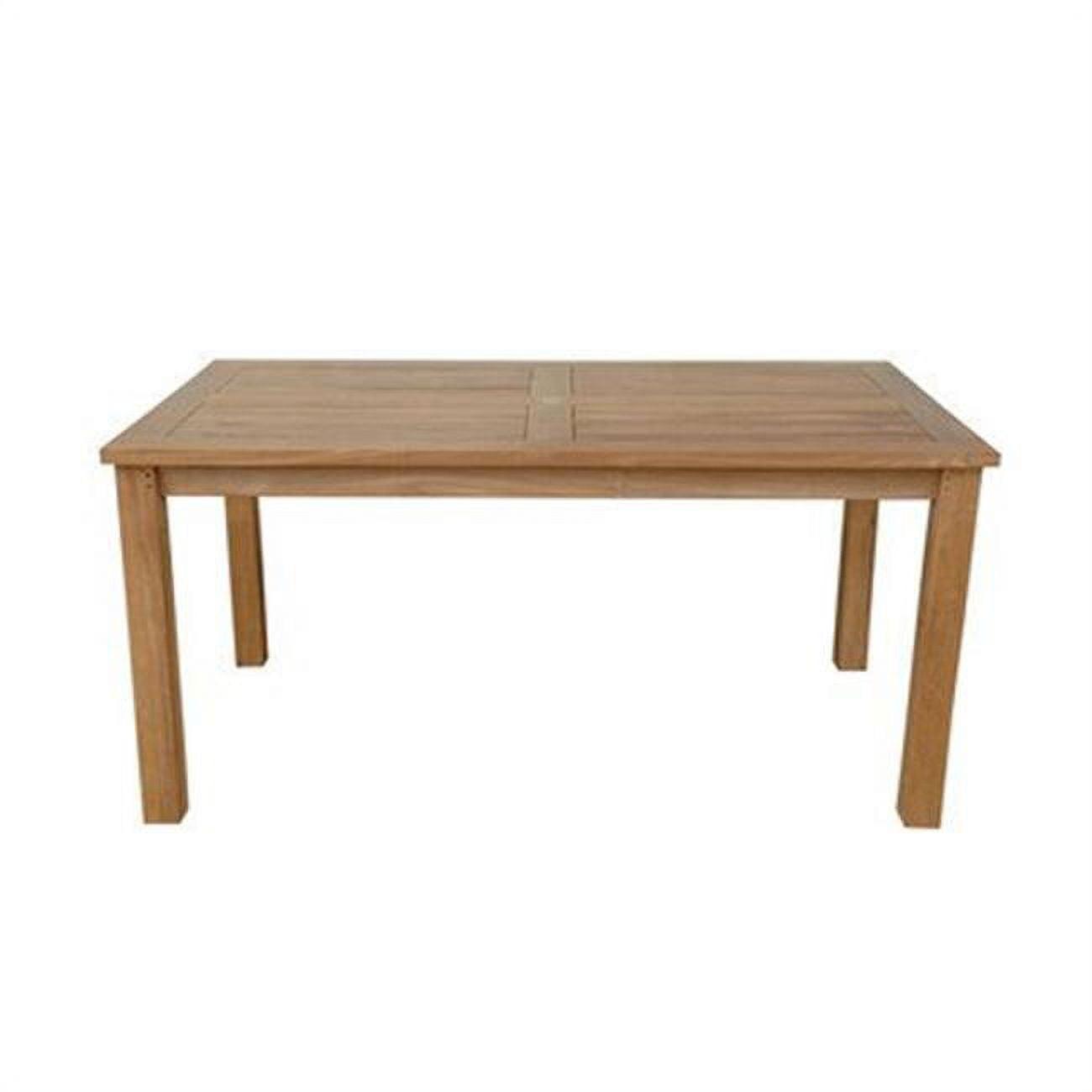 Montage 63" Natural Teak Outdoor Dining Table