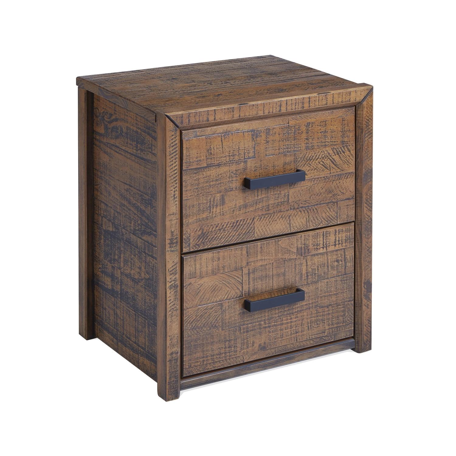 Monterrey Provincial Brown Pine 2-Drawer Nightstand