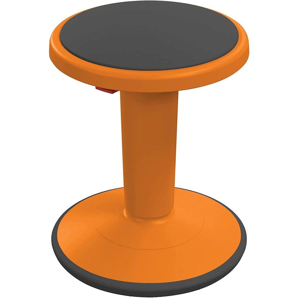 Adjustable Orange Plastic Wobble Action Stool