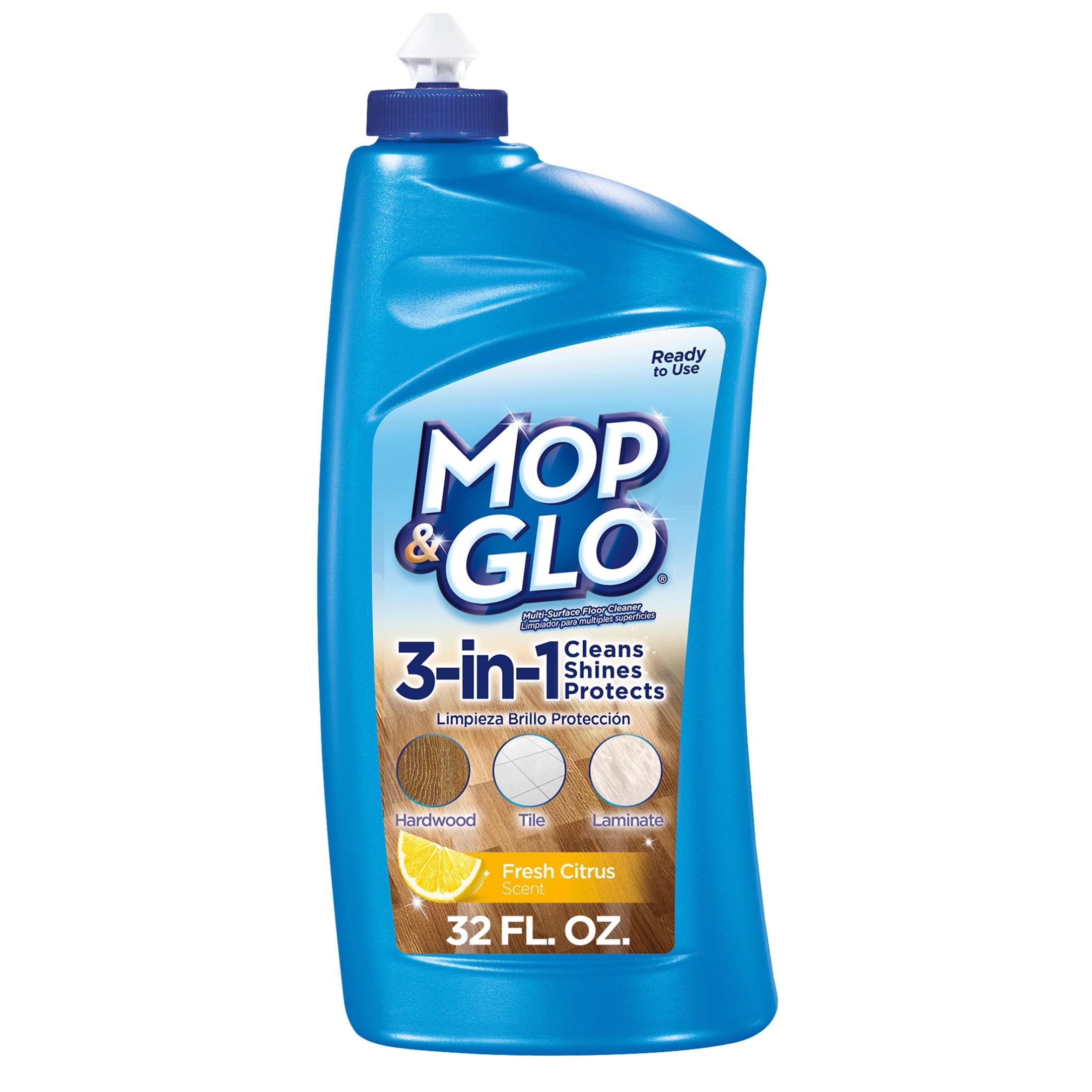 MOP & GLO Triple Action Floor Cleaner, Fresh Citrus Scent, 32 oz Bottle