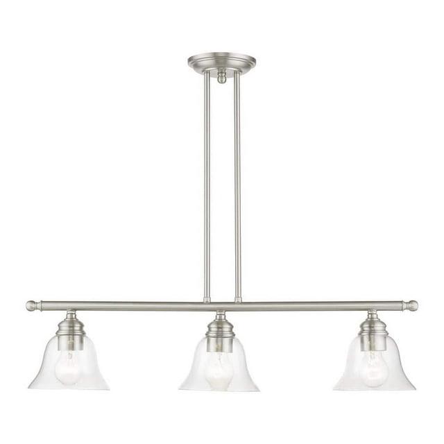 Livex Lighting Moreland 3 - Light Chandelier in  Brushed Nickel