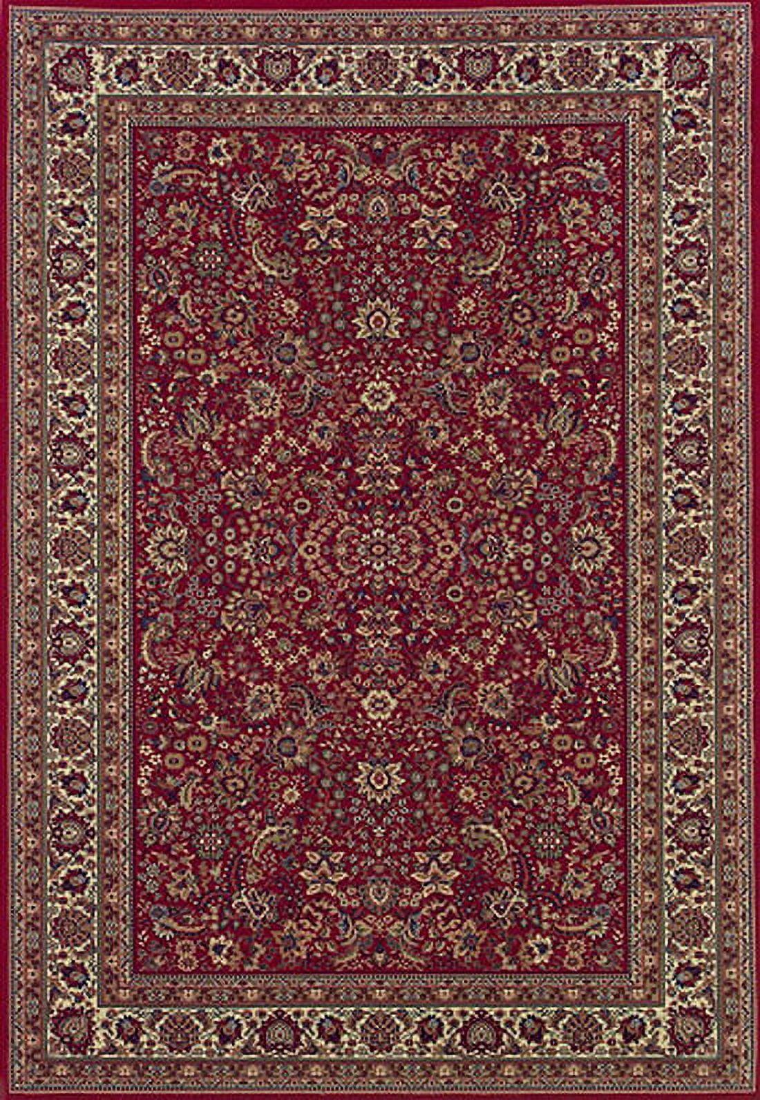 Hand-Knotted Red Oriental Runner Rug, 2'7" x 9'4", Stain-Resistant Synthetic