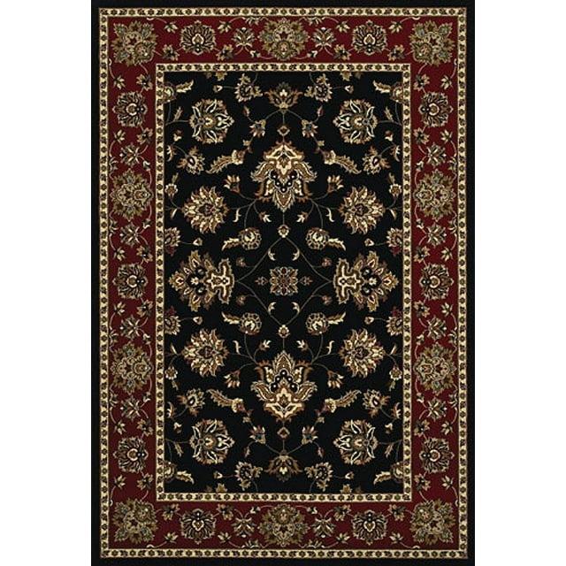 Oriental Weavers Ariana Area Rug - 623M3 - 6'7" x 9'6" - in Black/ Red - Vintage Inspired, Stain Resistant, Family and Pet Friendly , Dining, Living Room Rug