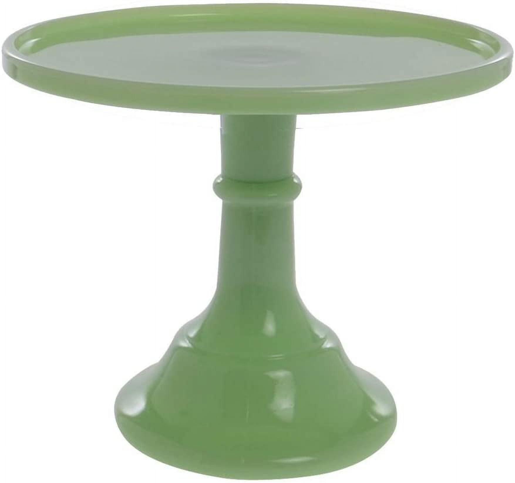 Jadeite 9" Glass Cake Stand - By Mosser Glass