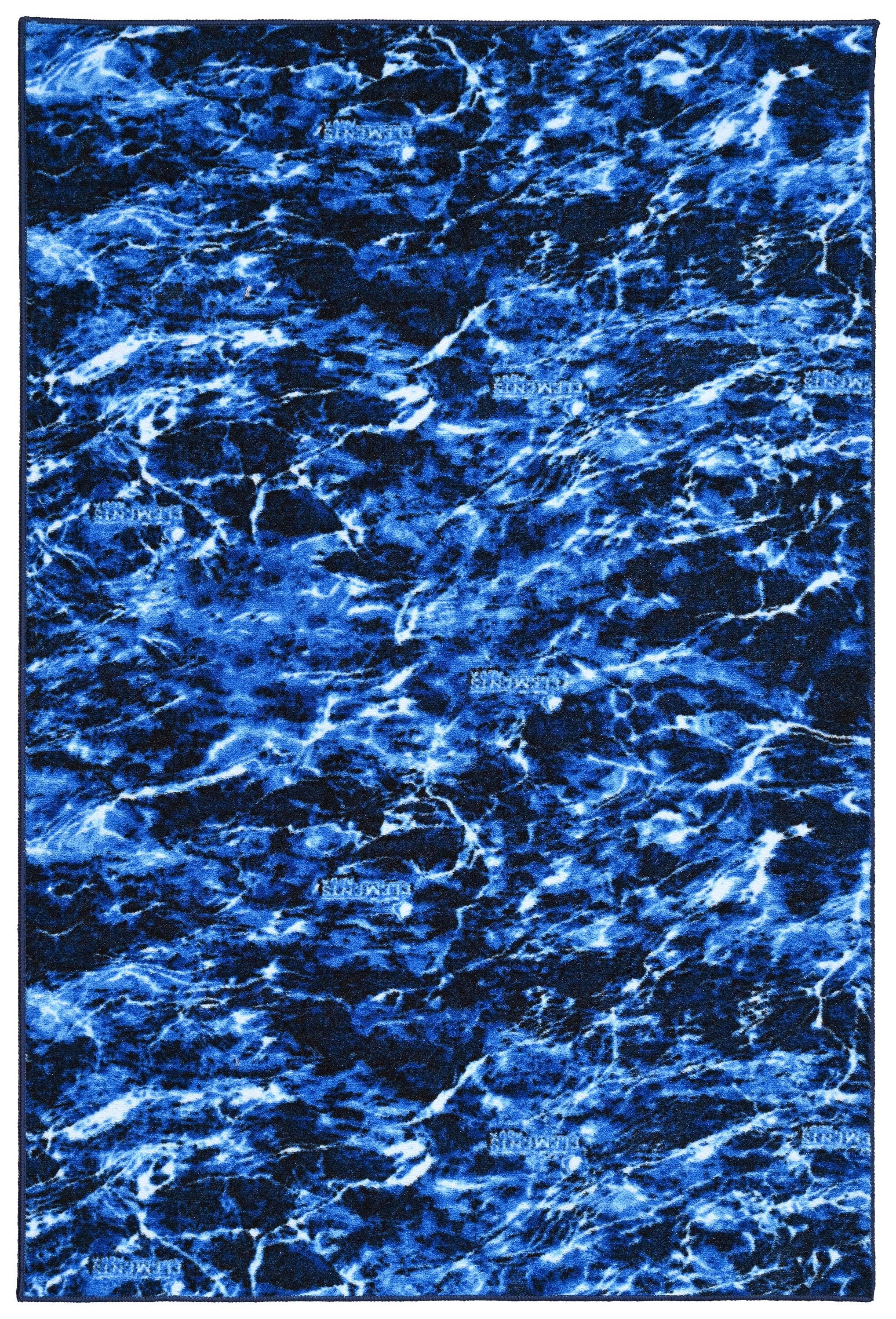 Aqua Elements Camouflage 4' x 6' Tufted Synthetic Area Rug