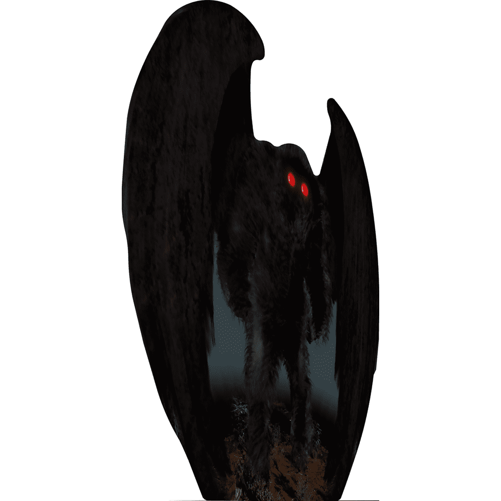 Mothman 90-Inch Black Cardboard Folklore Standee