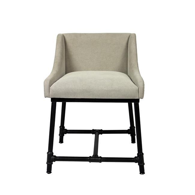 Aliso Light Gray Adjustable Wood and Metal Chair