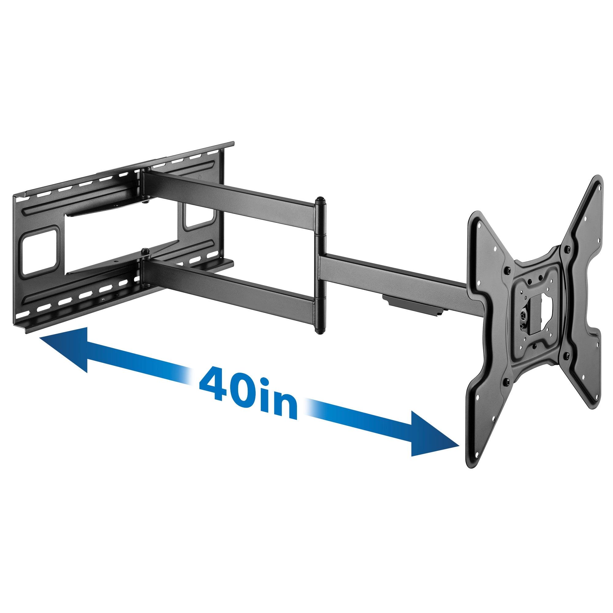 Extended Reach Full-Motion Heavy Duty TV Wall Mount - 40" Arm, 110 lbs Capacity