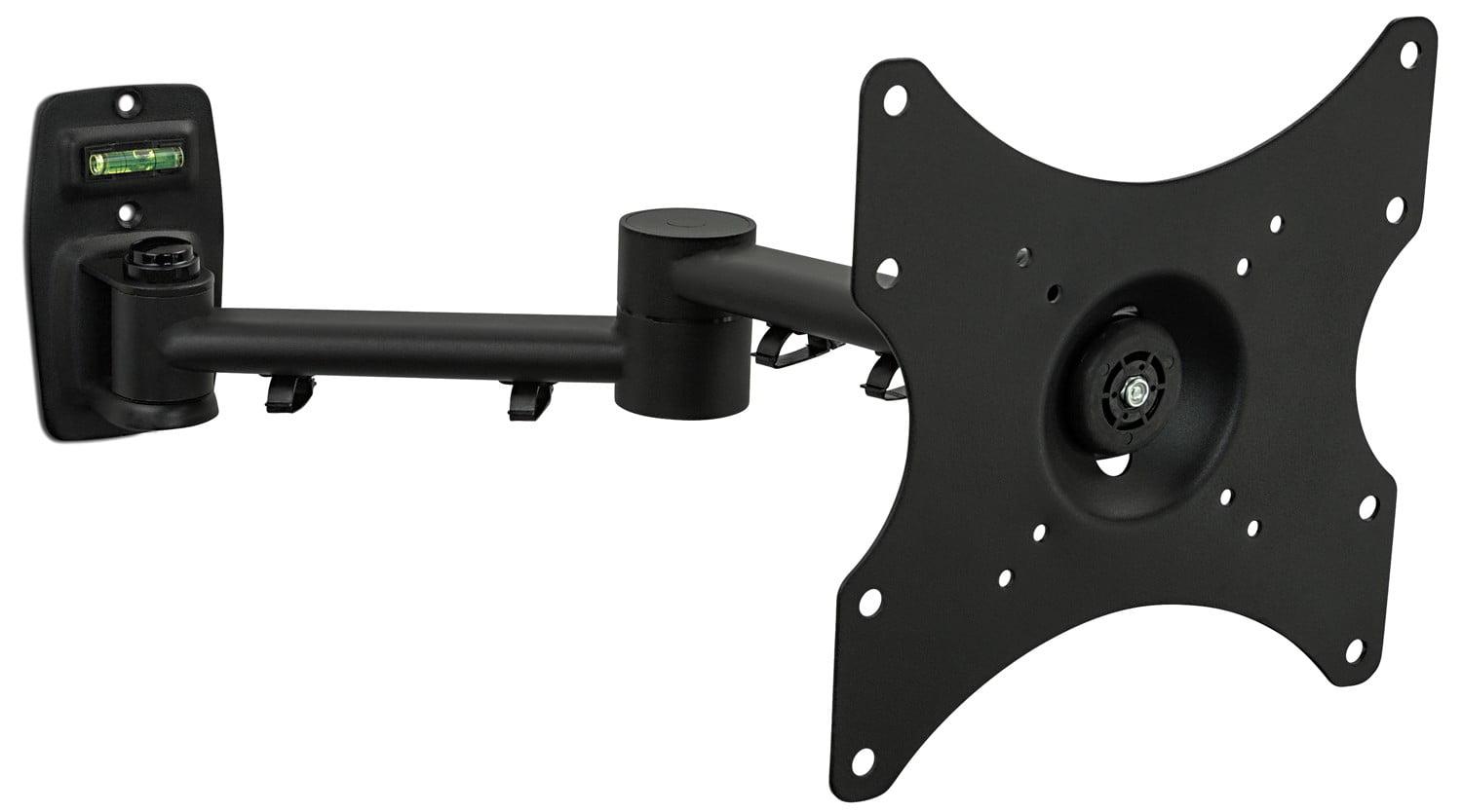 Black Steel Full Motion TV Wall Mount for 13"-42" Screens