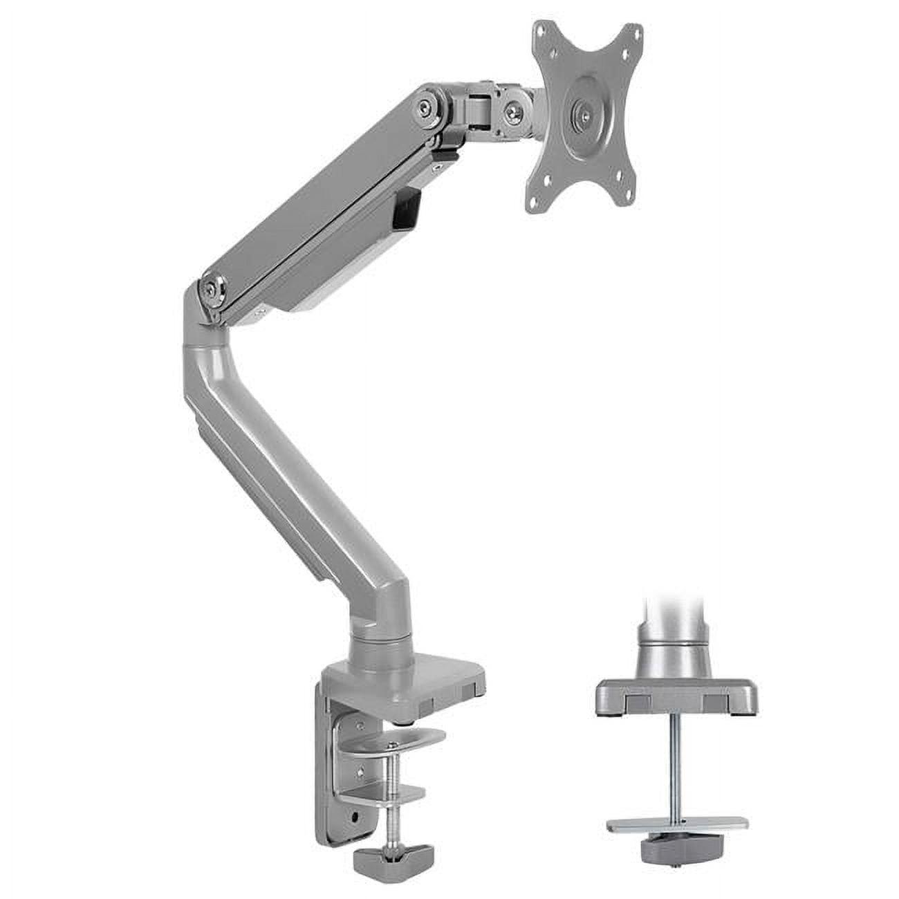 Mount-It! Single Monitor Arm Mount | Full Motion Height Adjustable Articulating Mechanical Spring Arm | Fits 24 - 32 Inch  | C-Clamp and Grommet Base