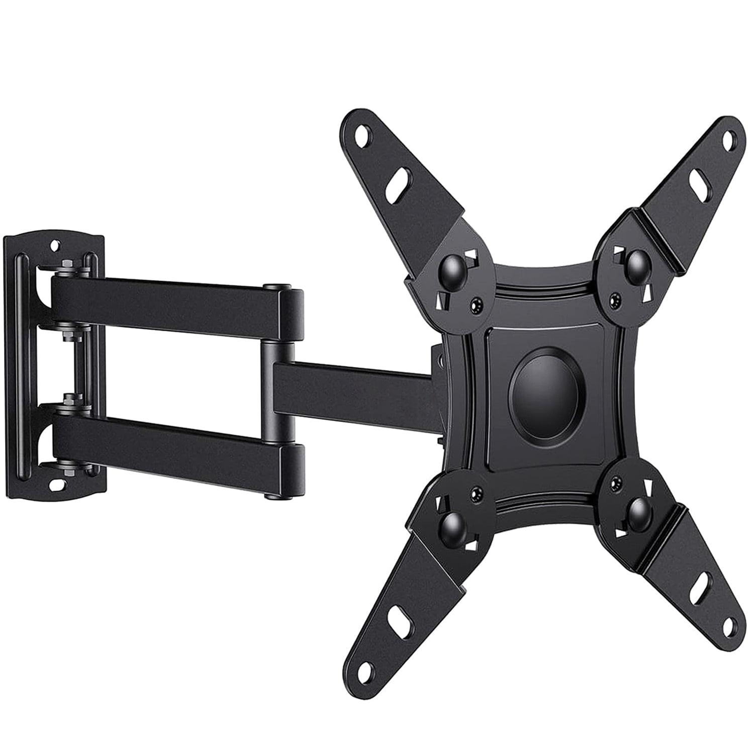 MountFTV Full Motion TV Wall Mount 360°Rotation Bracket for 13-42 Inch TVs and Monitors, Swivel Tilt Extension with Articulating Arms, Supports Up to 44 lbs, Max 200x200mm