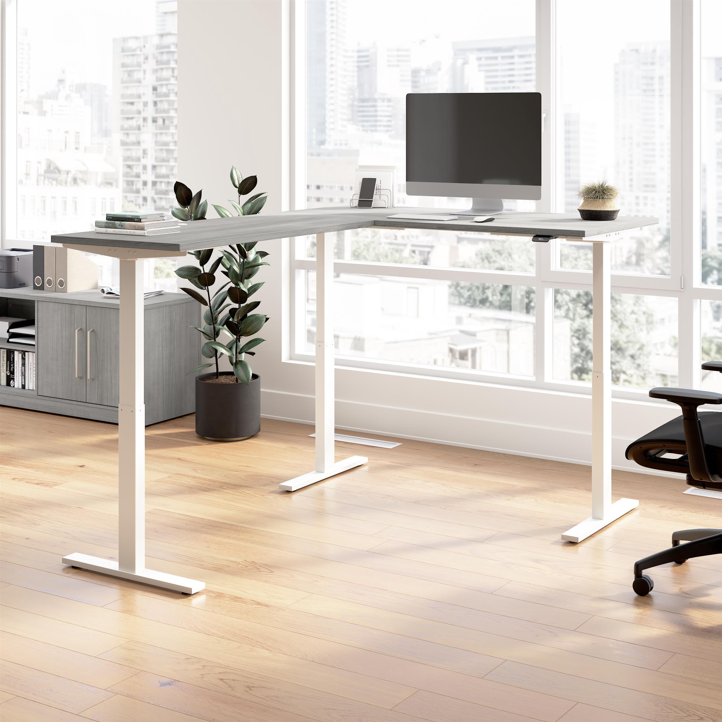 Bush Business Furniture Bush Business Furniture Move 60 Series Height Adjustable L Shaped Standing Desk