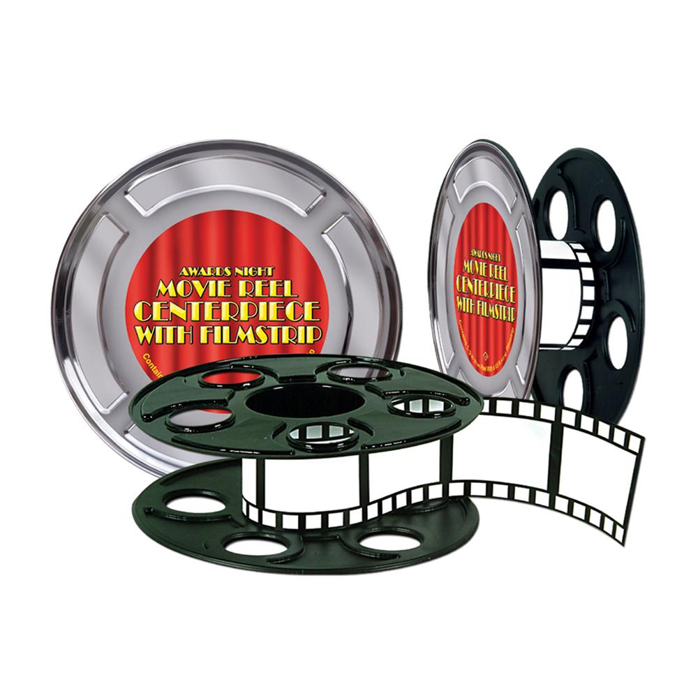 Beistle Movie Reel w/Filmstrip Centerpiece, 9", (1/Pkg) Multicolored