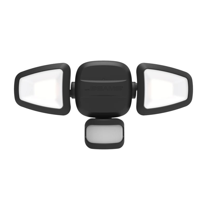 Mr. Beams Motion-Sensing Battery Powered LED Black Security Light