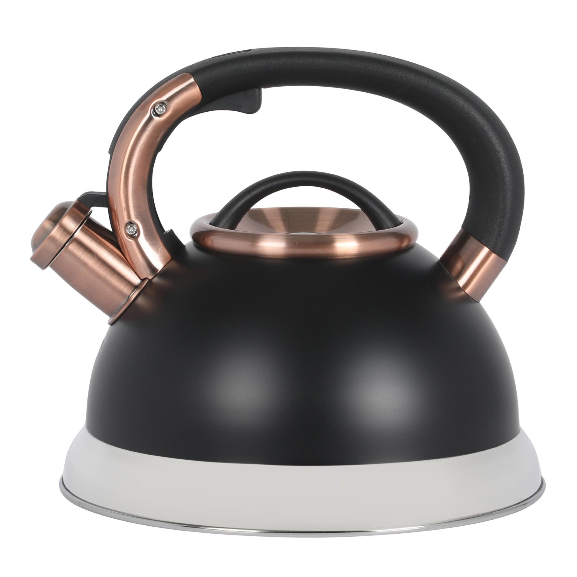 Mr. Coffee Mr. Coffee Flintshire 2.2 Quart Large Whistling Stainless Steel Tea Kettle - W/ Copper