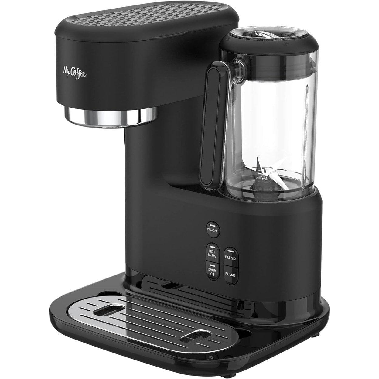 Mr. Coffee Single-Serve Iced And Hot Coffee Maker And Blender With 2 Tumblers