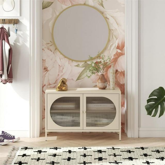 Mr. Kate Luna 25.2'' Tall Accent Cabinet with Fluted Glass