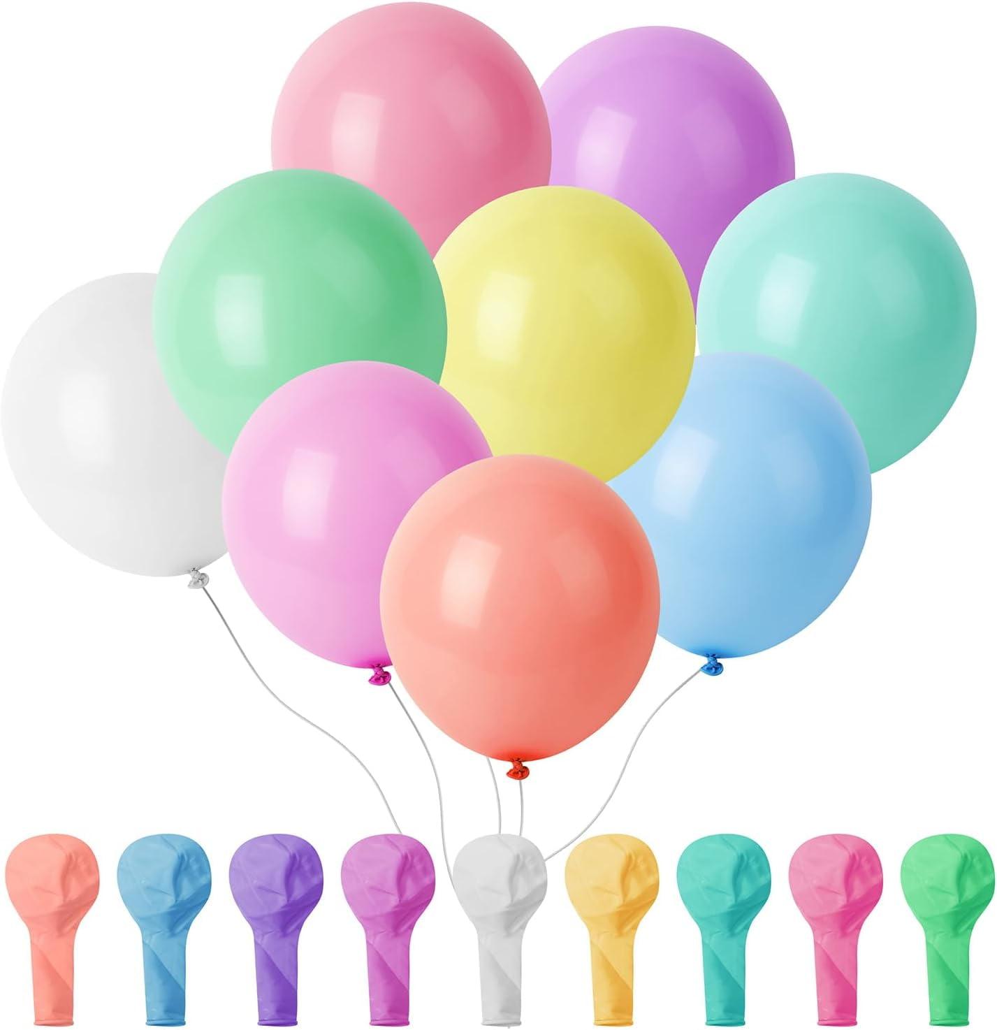 Mr. Pen- Balloons, 12 Inch, 54 Pack, Assorted Colors, Party Balloons, Rainbow Balloons, Latex Balloons, Balloons for Birthday Party