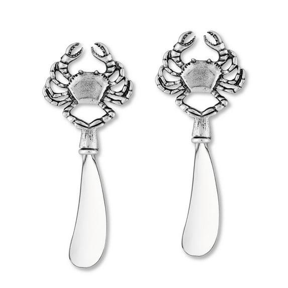 Mr. Spreader 2-Piece Cheese Spreaders Zinc Alloy Butter Spreader Knife Set, Crab Handle Multipurpose Cheese Spreader for Cheese and Butter, Kitchen Gadgets