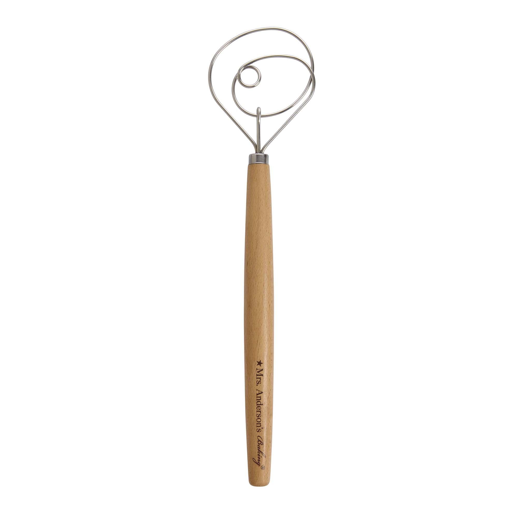 Mrs. Anderson’s Baking Dough Whisk, 18/8 Stainless Steel Blade, 15-Inches