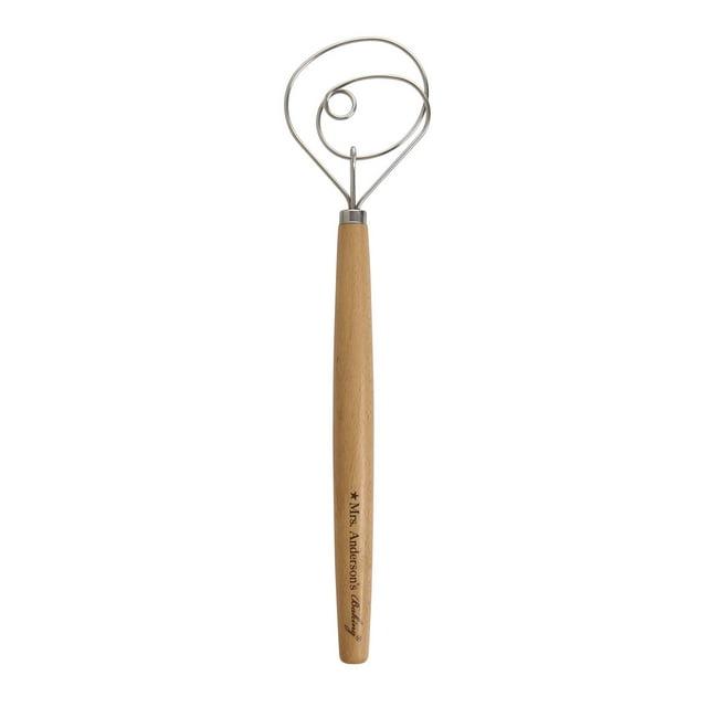 Mrs. Anderson’s Baking Dough Whisk, 18/8 Stainless Steel Blade, 15-Inches
