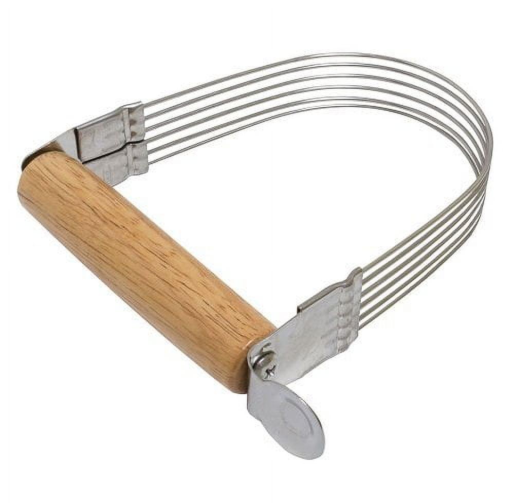 Stainless Steel 6-Wire Pastry Cutter with Wood Handle