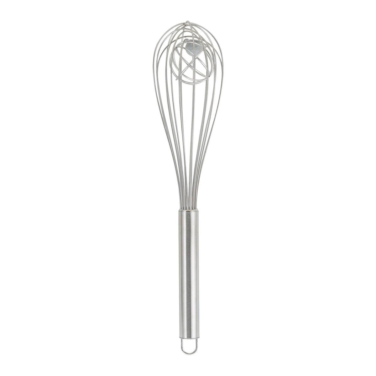 Stainless Steel 12-Inch Balloon Whisk with Aerator Ball