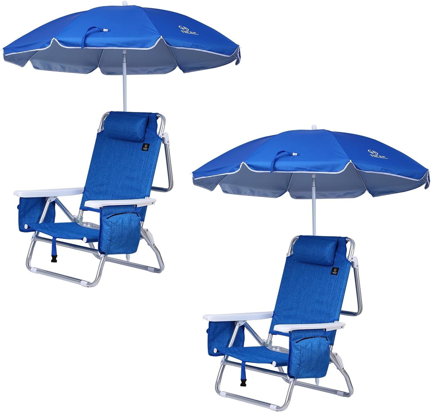 Tanyiah Folding Beach Chair (Set of 2)