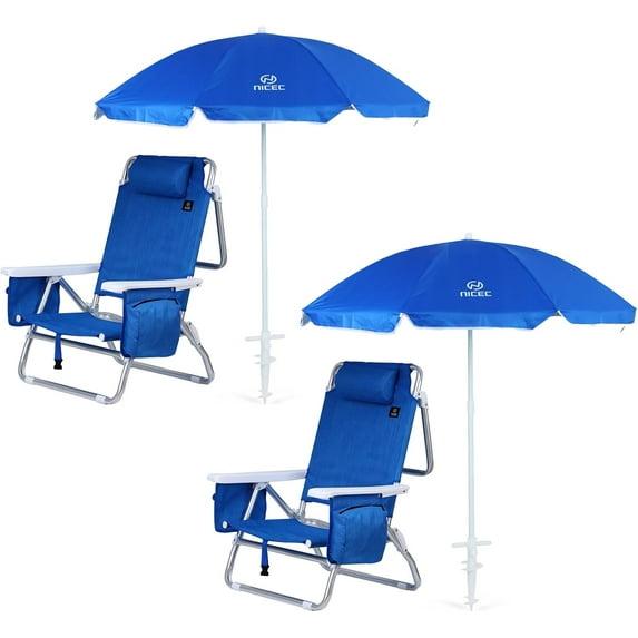 Tanyiah Folding Beach Chair (Set of 2)