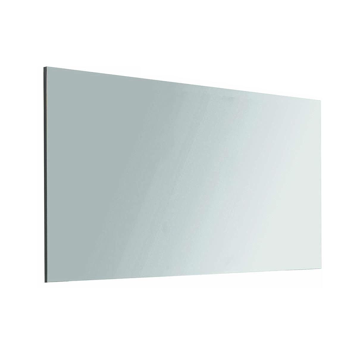 Luxe Modern 47'' Gray Wood Rectangular Bathroom Mirror