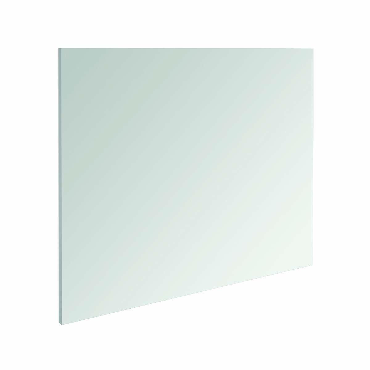 Modern Rectangular Wood-Frame Bathroom Mirror 31.5" Gray