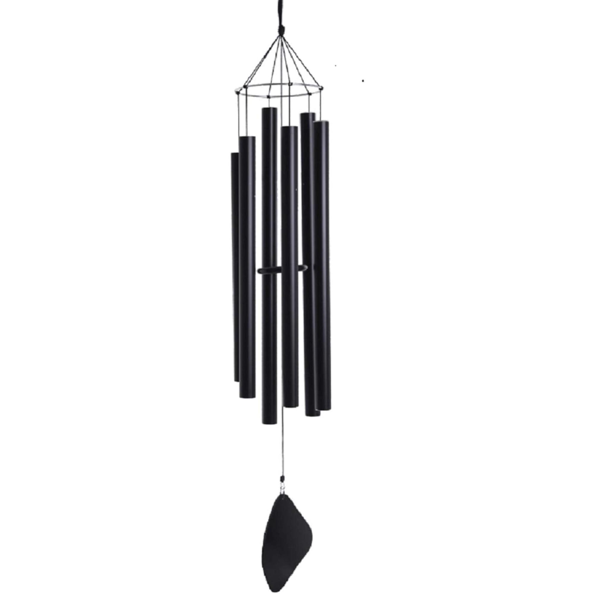 Aquarian Tenor Black Aluminum Outdoor Wind Chime