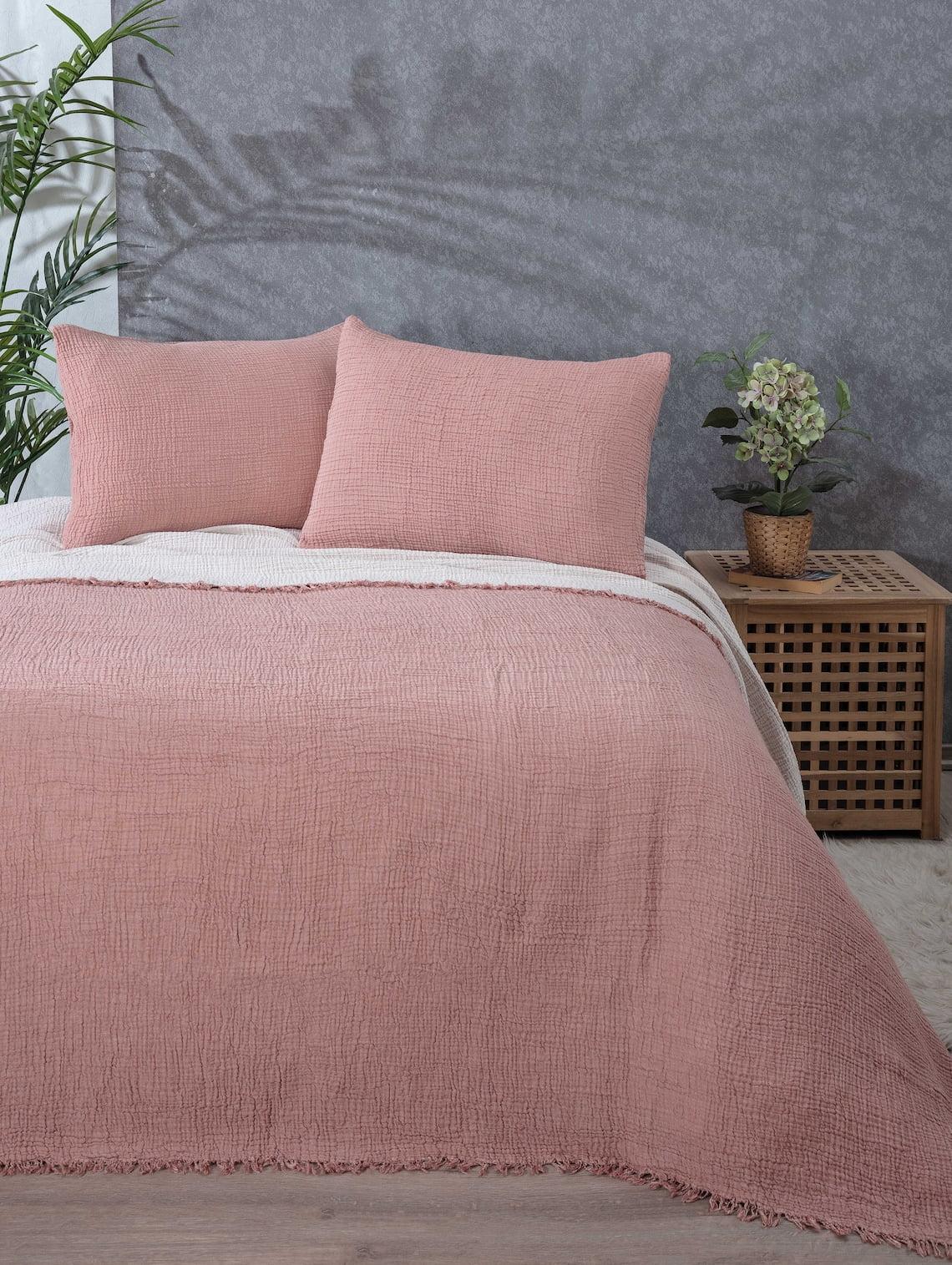 sussexhome Muslin Cotton Coverlet