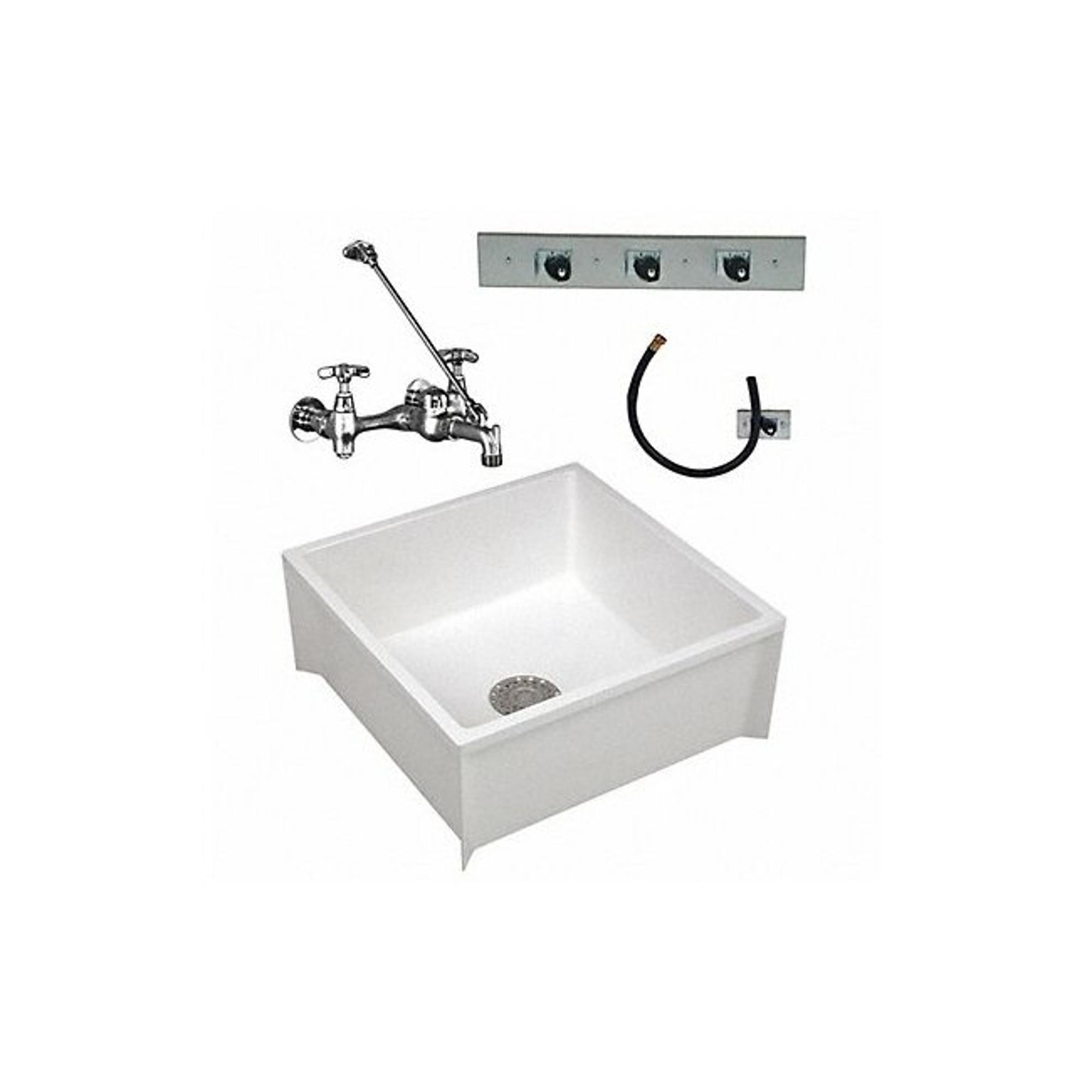 Mustee ELMustee,Mop Sink,Square,24inx24inx10in 63CM