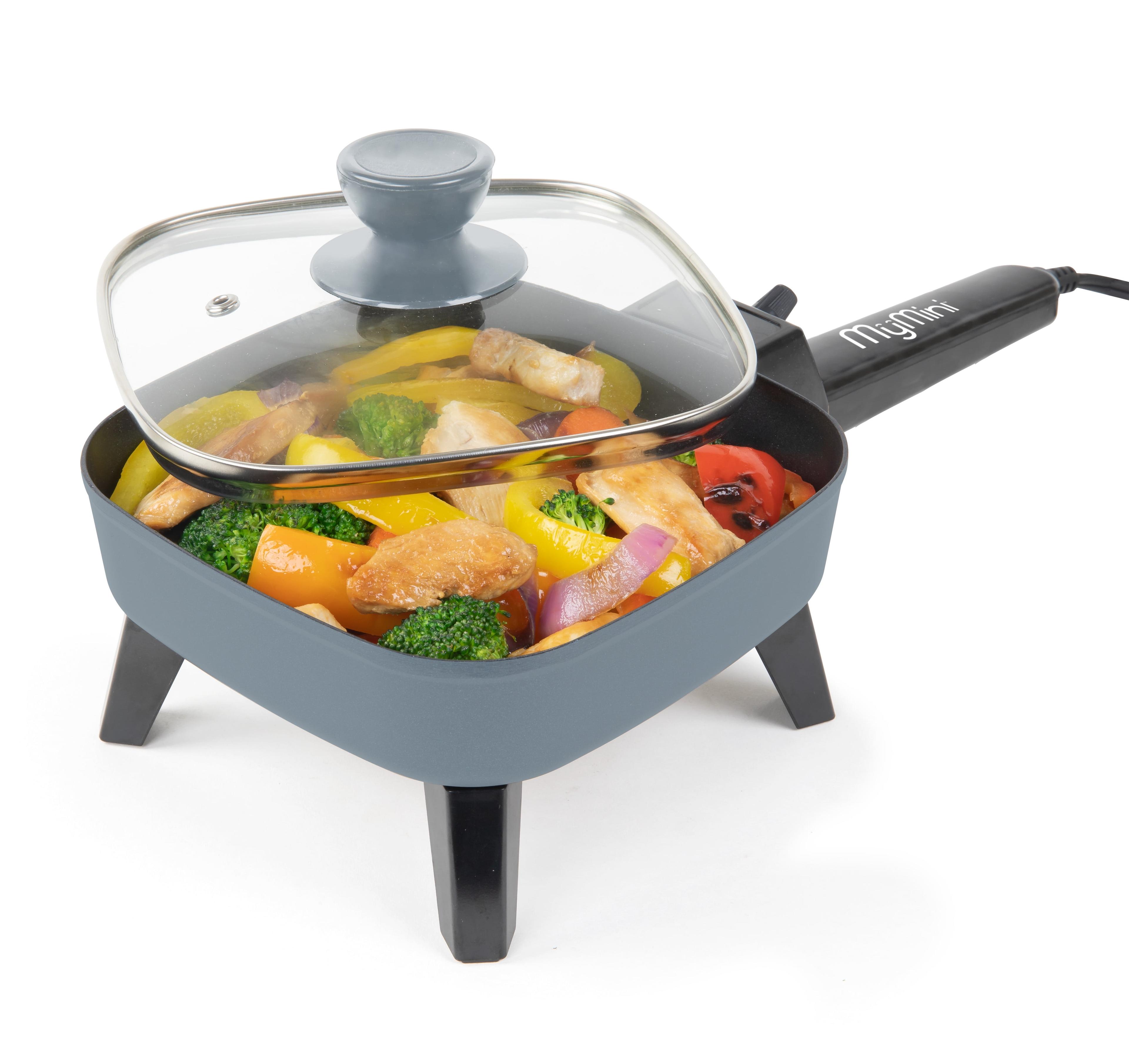 MyMini Electric Skillet, 7 Inch, Gray