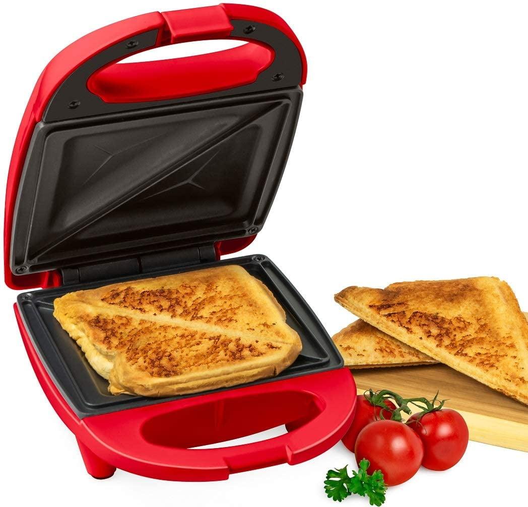 MyMini Sandwich Maker Grill, 520 watts, Red