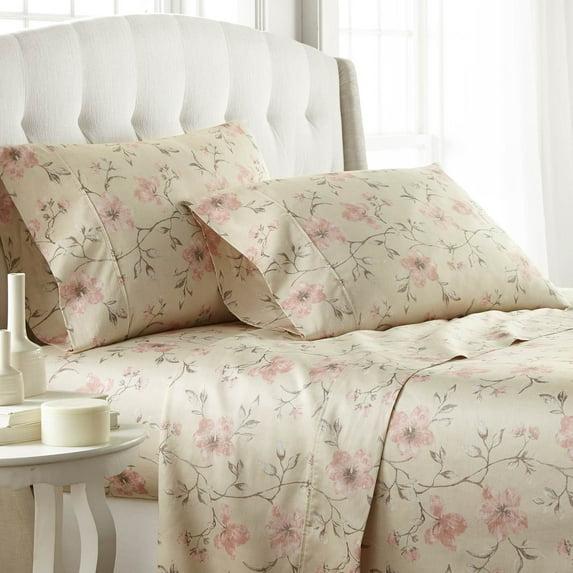 Mystic Garden Printed Pillowcases by SouthShore Fine Linens, 100 Percent Cotton, 300 Thread Count, Sateen Weave