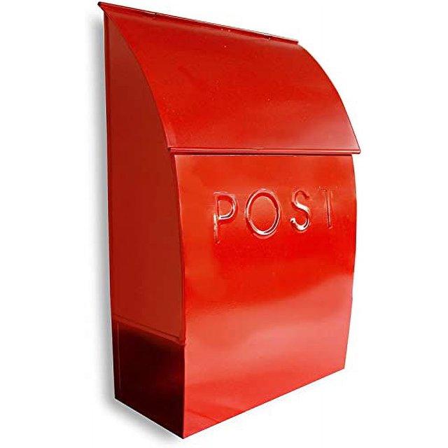 NACH Milano Pointed Post Wall Mounted Mailbox
