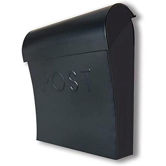 NACH Vicki Euro Farmhouse Max Water and Rust Protection Post Wall Mounted Mailbox