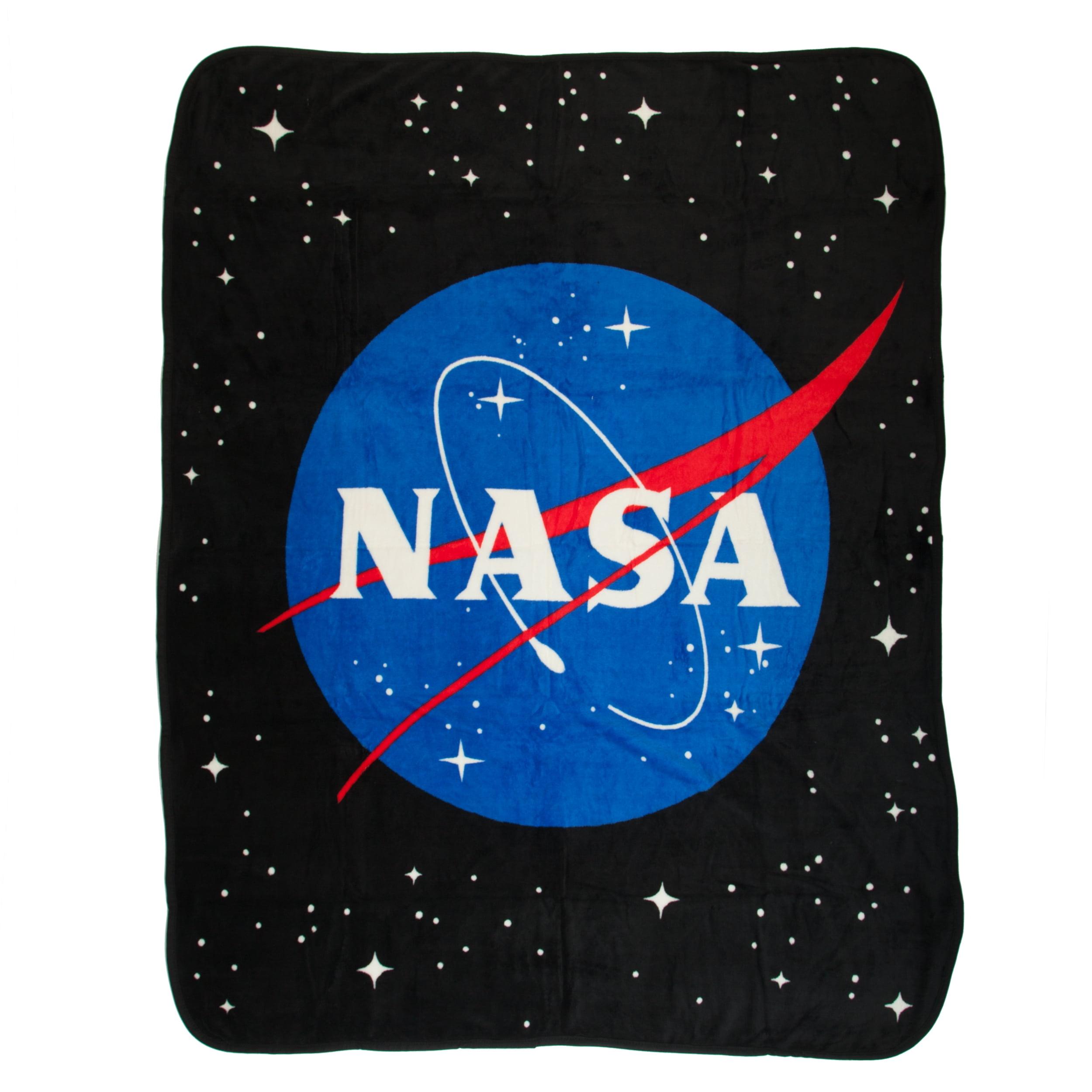 Cosmic Comfort NASA Logo 48"x60" Polyester Fleece Throw Blanket