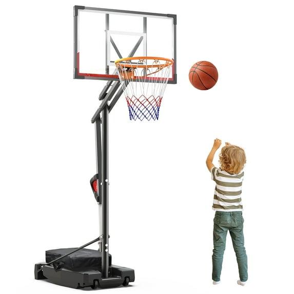 Dayago Adjustable Heights  33" W Portable Basketball Hoop