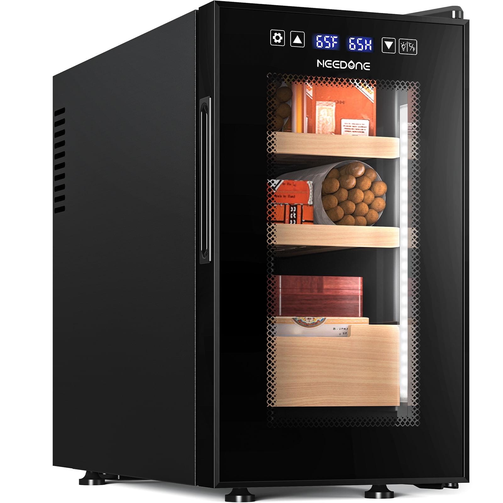 Needone Upgraded 23L Electric Cigar Humidor, Constant Temperature & Humidity Semiconductor Cigar Cabinet (150 Cigar Capacity)