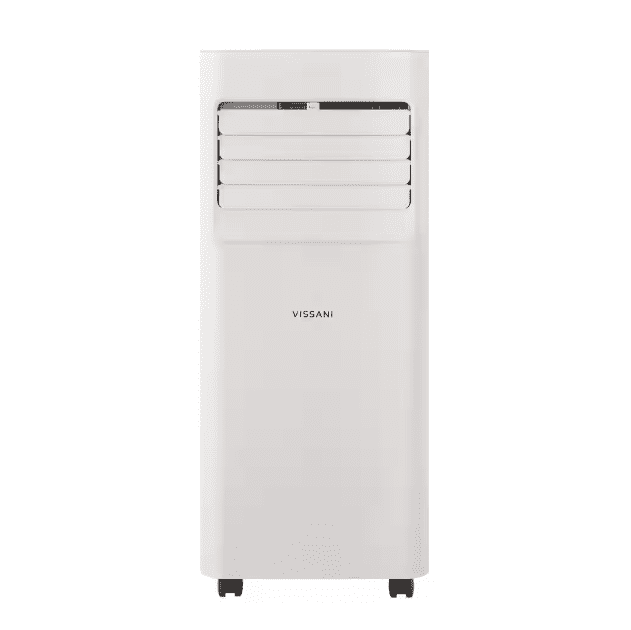 White 5,000 BTU Portable Air Conditioner with Remote and Dehumidifier