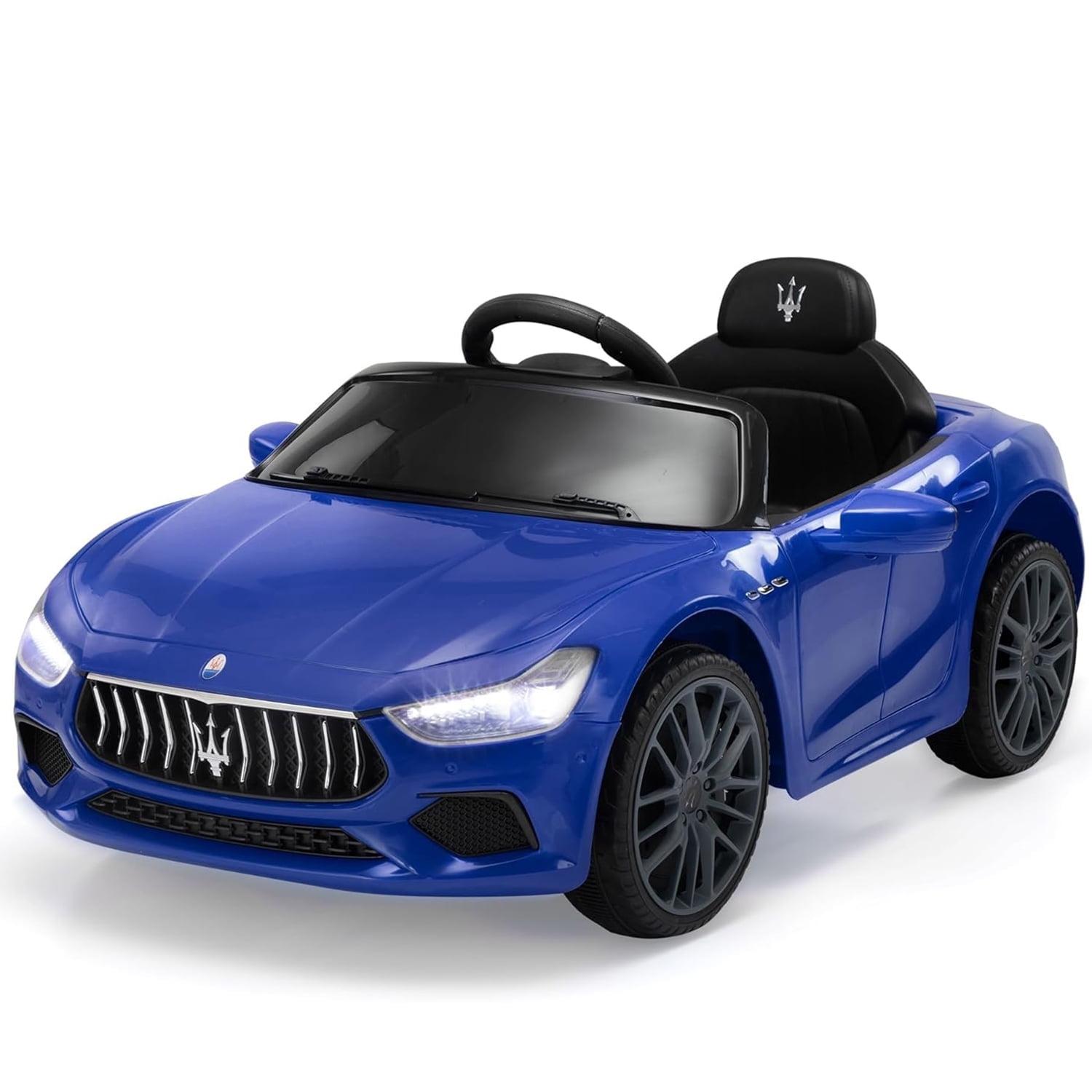 Blue 12V Maserati Licensed Ride-On Car with Remote Control