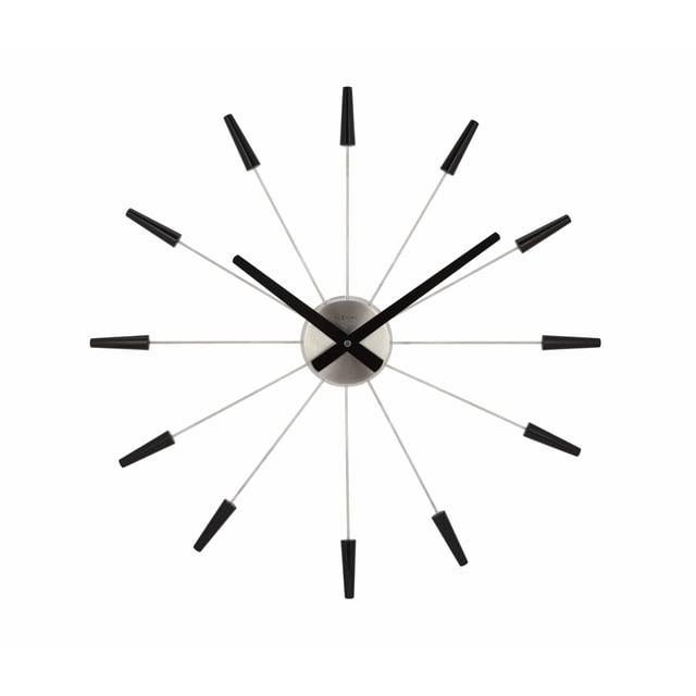 NEXTIME WALL CLOCK PLUG INN - BLACK