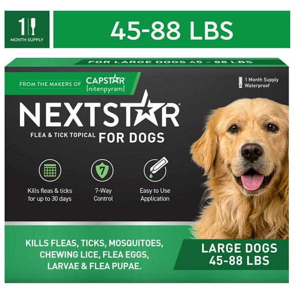 NEXTSTAR Flea & Tick Topical Prevention for Dogs 45-88 lbs, 1-Month Supply