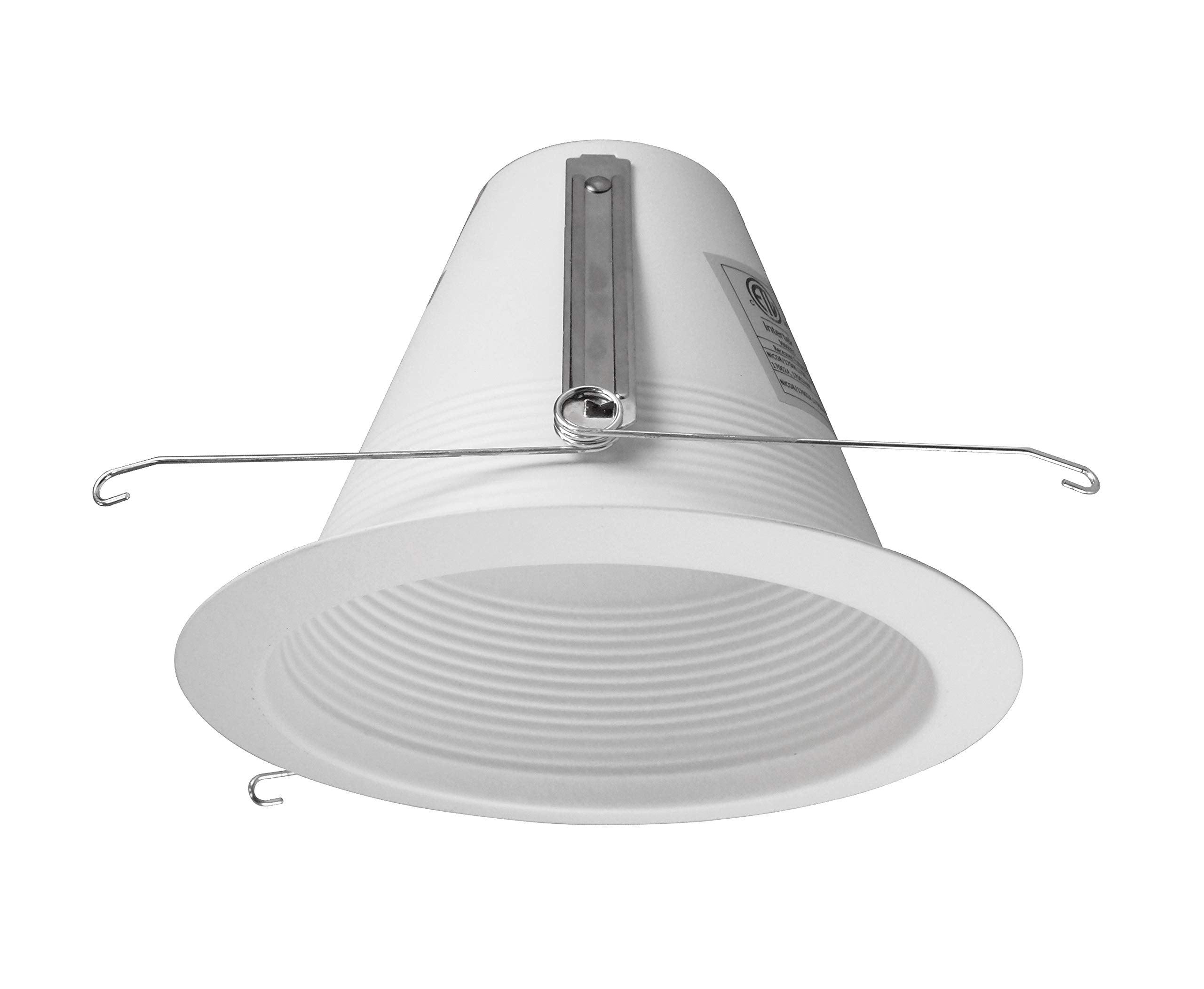 White Aluminum 6-Inch Airtight Recessed Lighting Trim