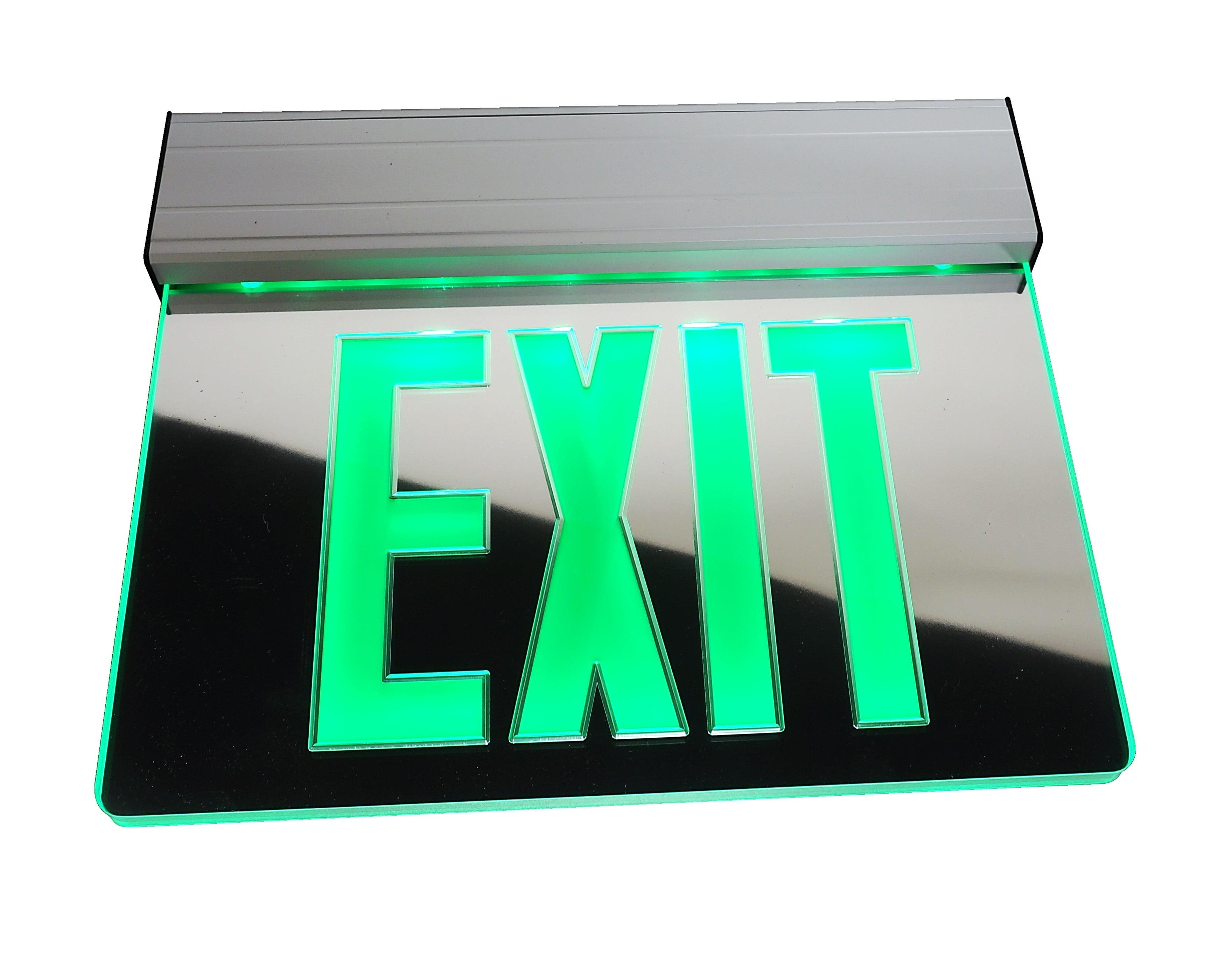 NICOR Lighting Recessed Edge-Lit LED Exit Sign | Wayfair