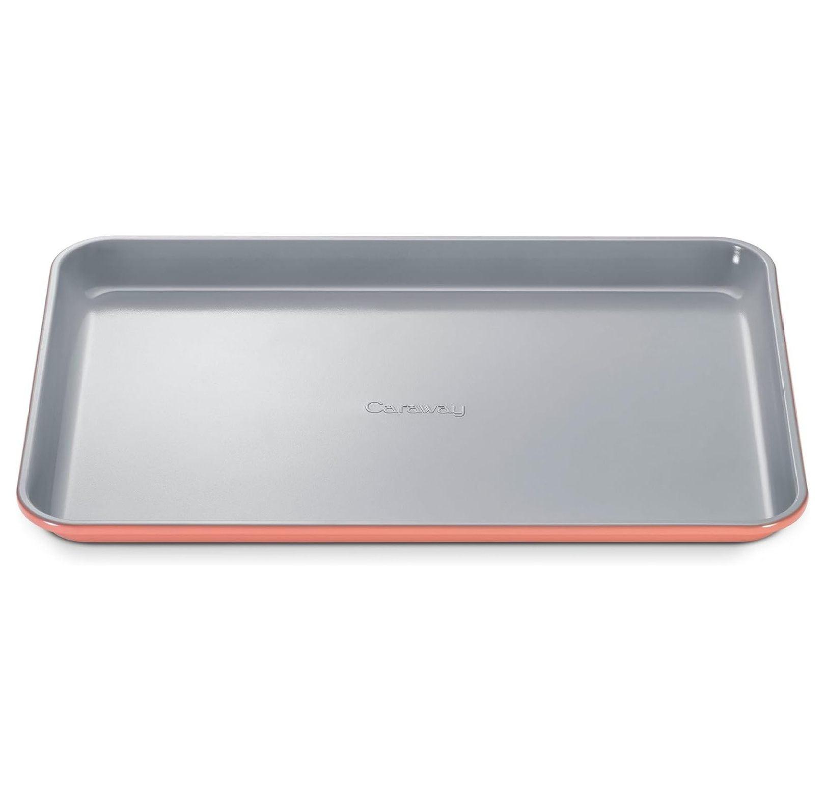 Medium Gray and Perracotta Non-Stick Aluminum Baking Sheet