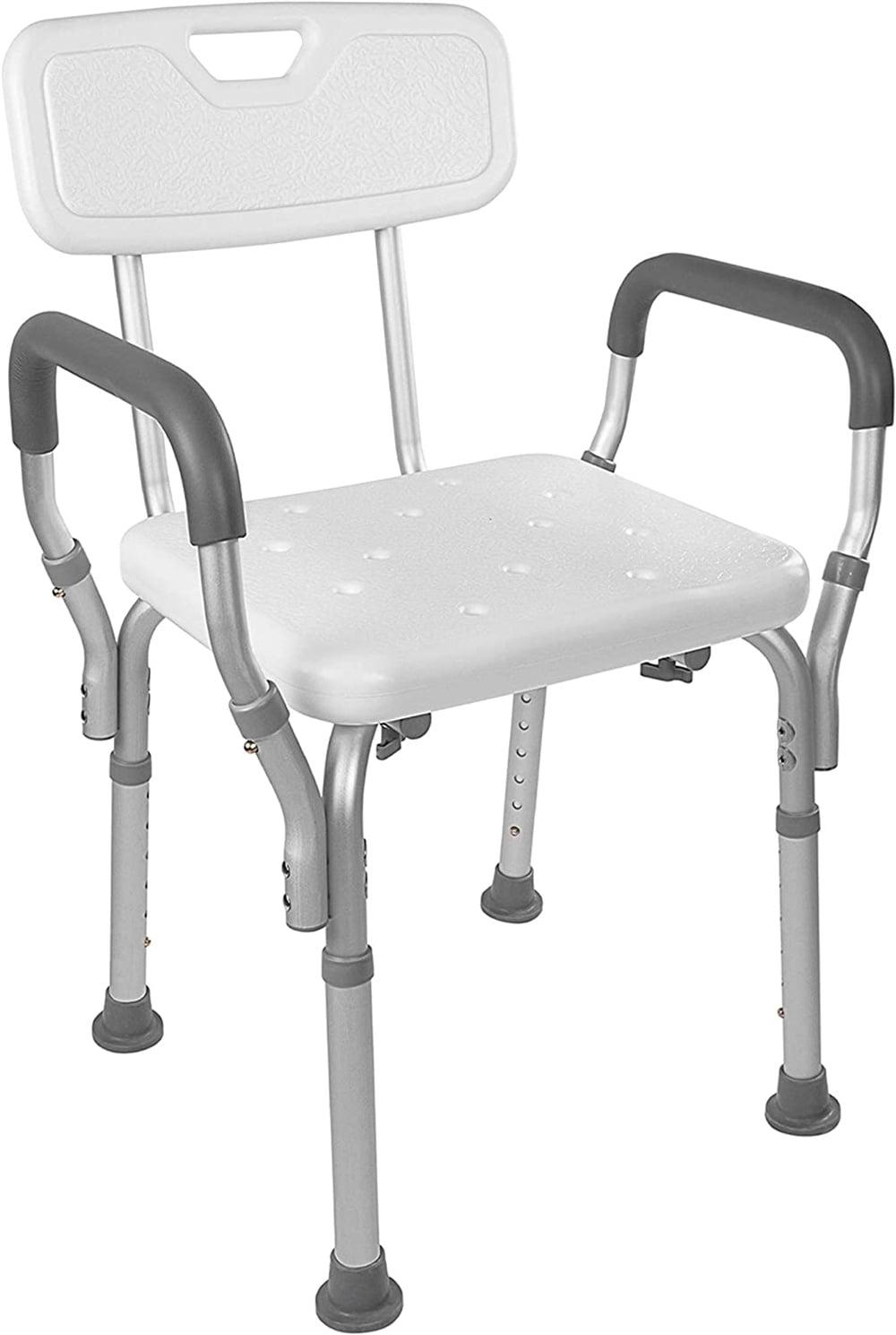 Gzxs Shower Chair for Inside Shower - Heavy Duty Shower Seat with Back - Shower Chair for Bathtub with Arms for Handicap - Shower Seats for Elderly - Shower Chair for Bathtub